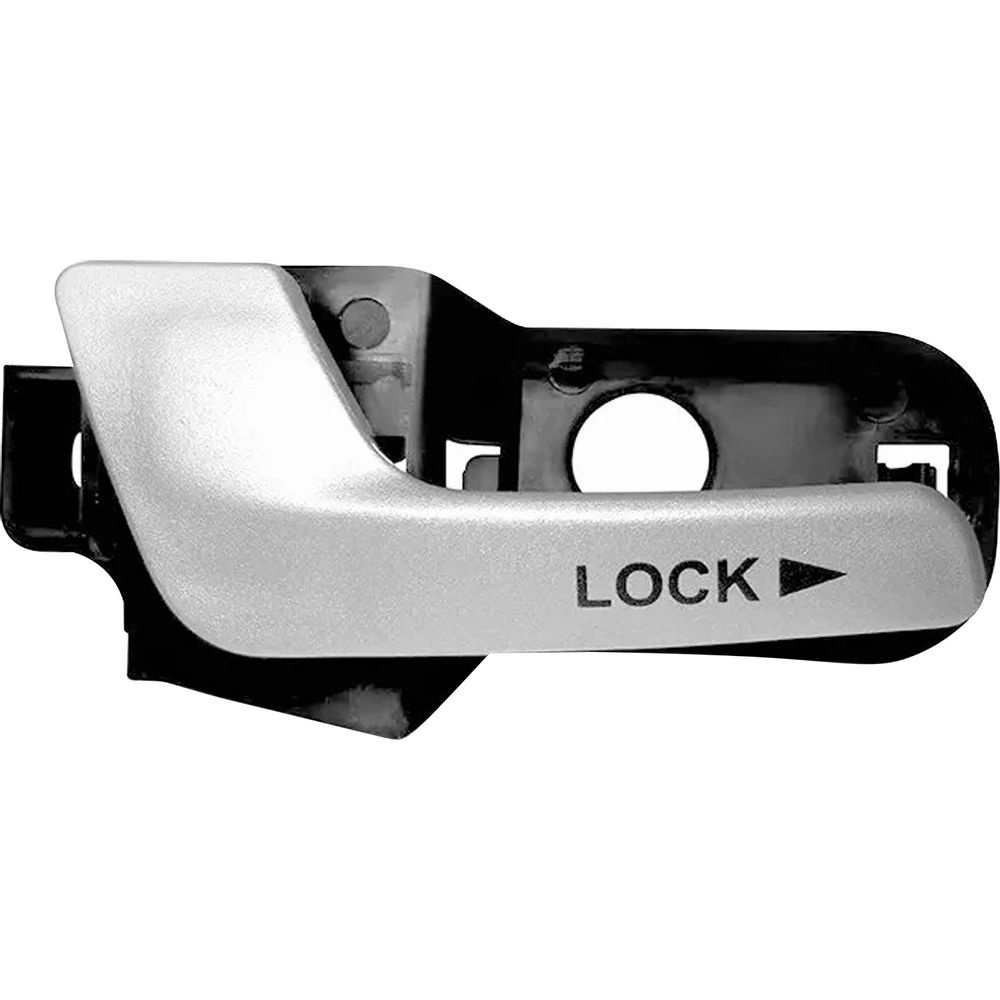 Maçaneta Interna Porta Palio/siena/strada 04/18 Prata Traseiro Lado Esquerdo