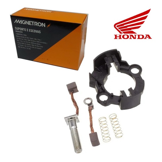 Suporte Escovas Motor Partida Arranque Titan 150 Fan 150 Bros 150 Titan 160 Fan 160 Bros 160 MAGNETRON