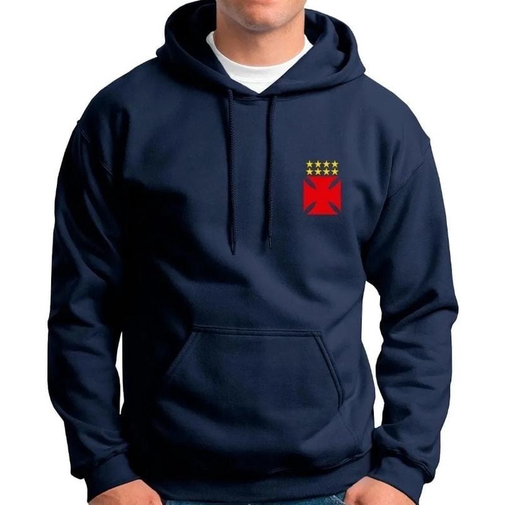 Blusa Moletom Vasco Da Gama Futebol Time Carioca Casaco De Frio