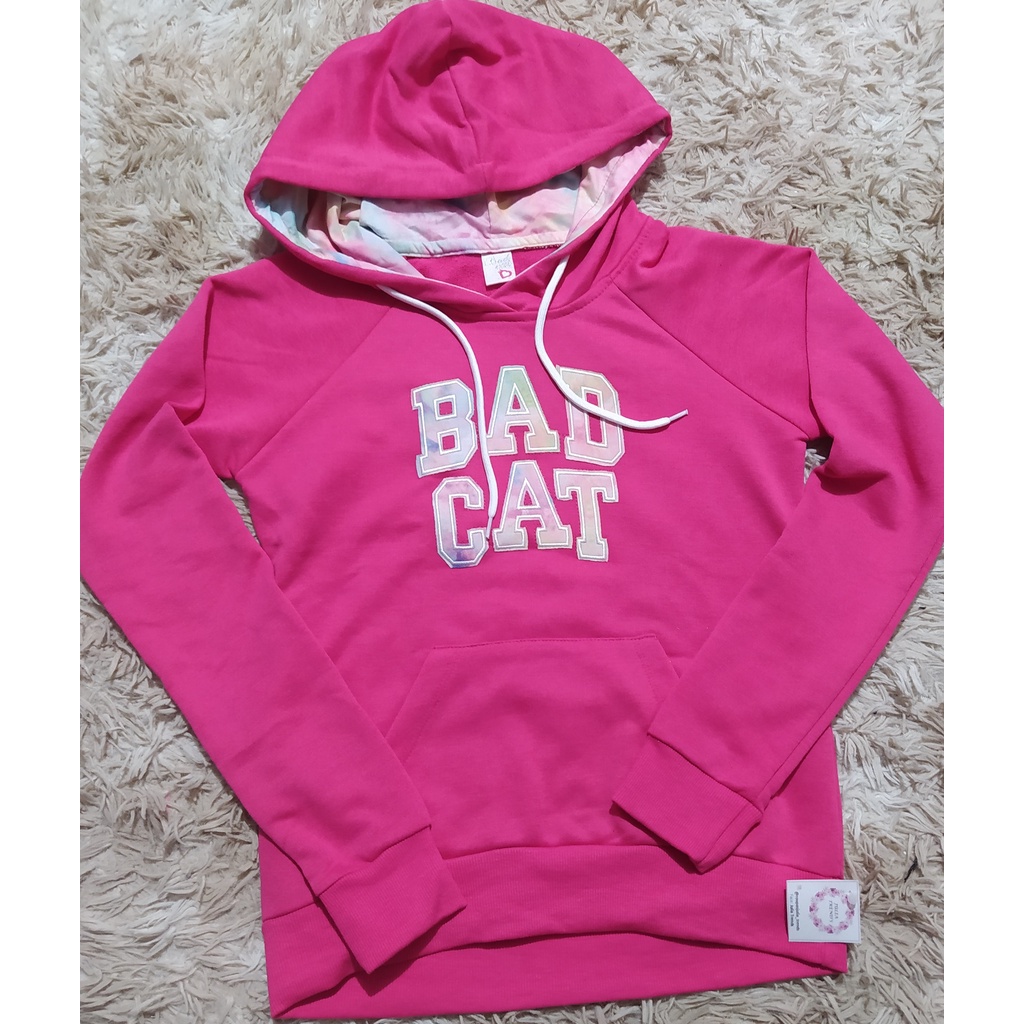 Moletom Estilo Americano  Blusa Feminina Bad Cat Usado 29062816