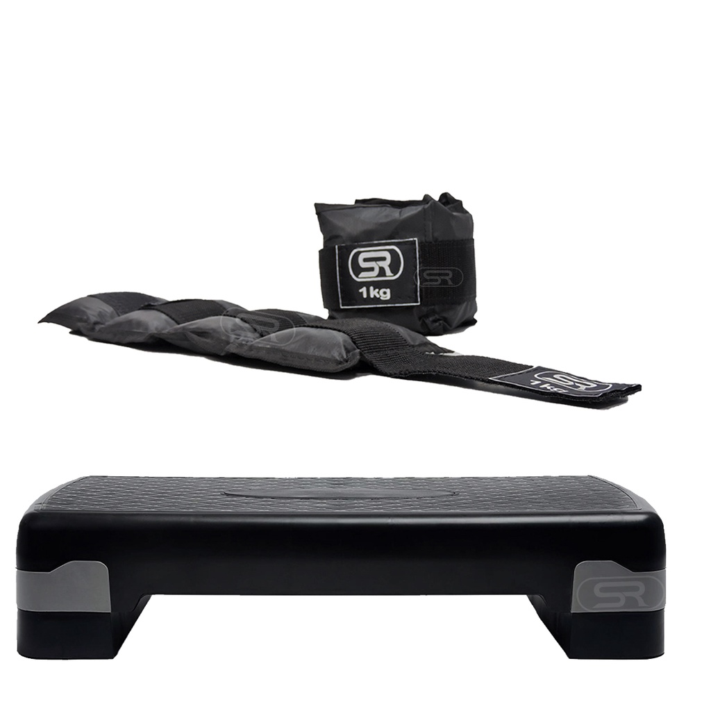 Step Academia Profissional Regulável + Tornozeleira 1 Kg