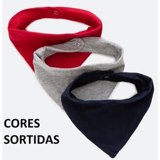 Kit 10 Babadores Bandana Cores Sortidas