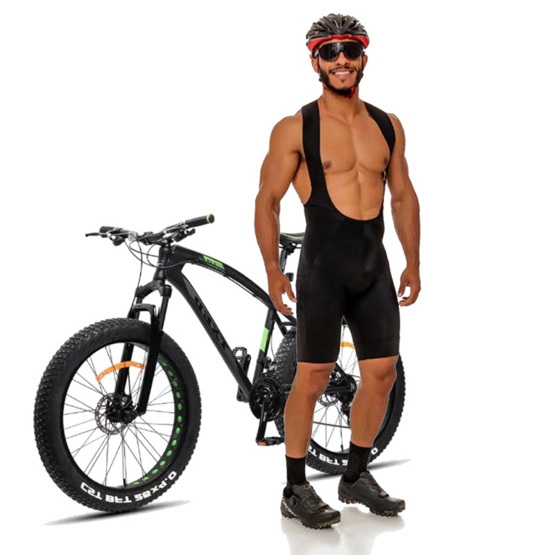 Bermuda Bretelle Bike Ciclismo Masculino Com Forro De Alta Performance Densidade D90