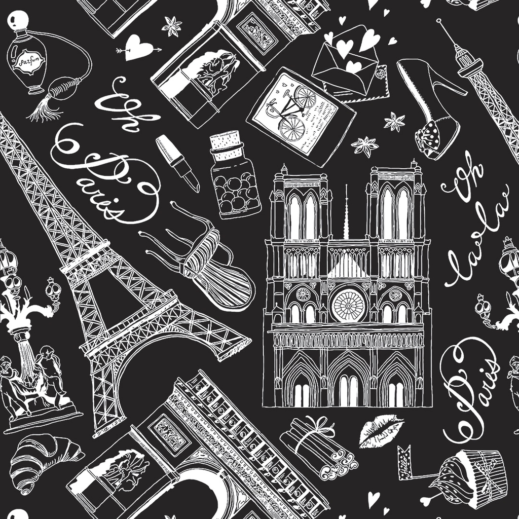 Papel De Parede Adesivo Paris França Torre Eiffel  Adesivo Lavável - Pro Decor