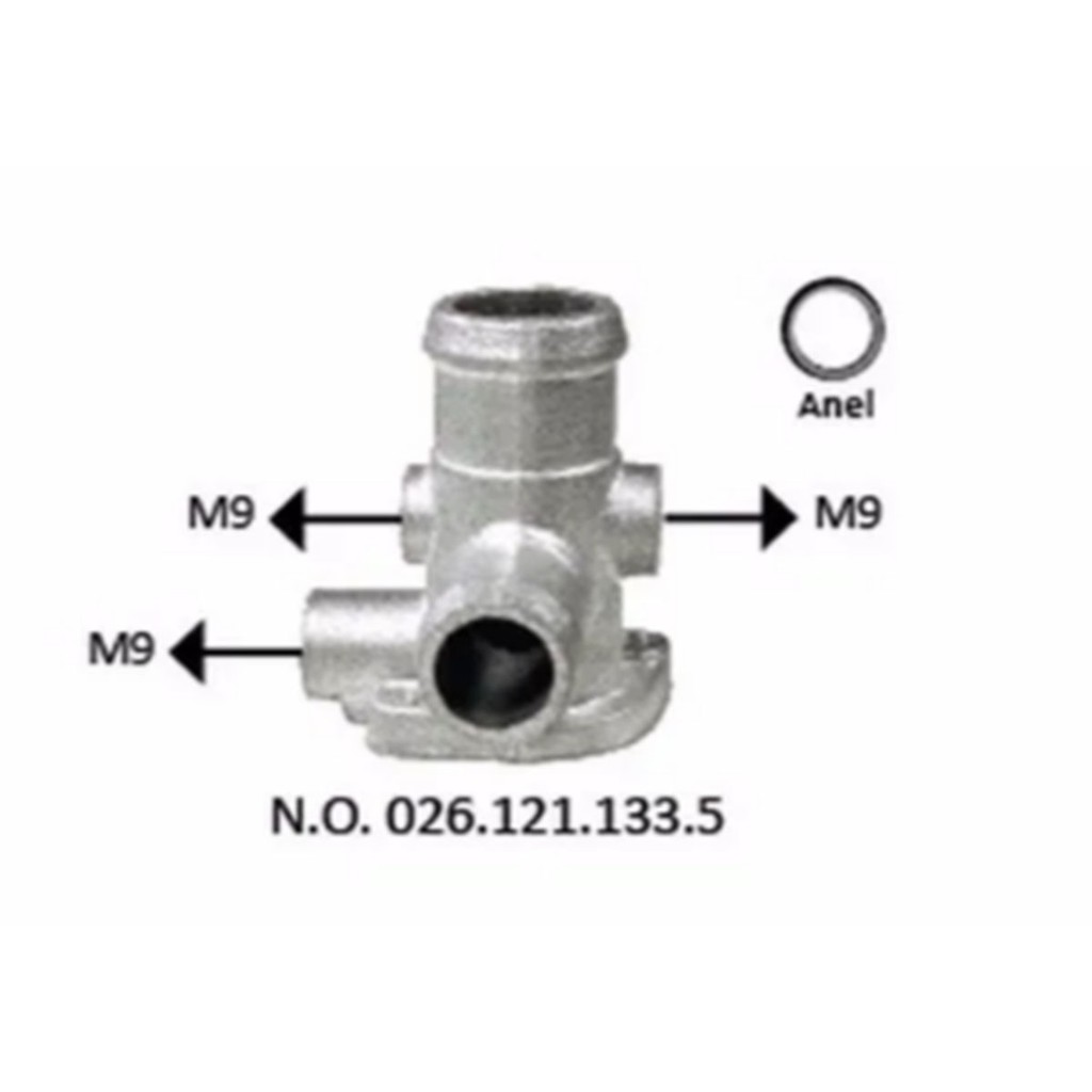 Flange Cabecote Gol Parati Santana Saveiro Logus 0261211335