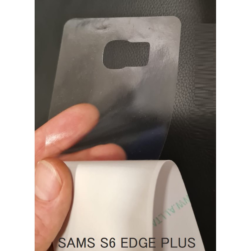 Película Traseira Lisa Transparente SAMSUNG GALAXY S6 EDGE PLUS G928 Transparente Skin Verso Anti Risco Protetora 1