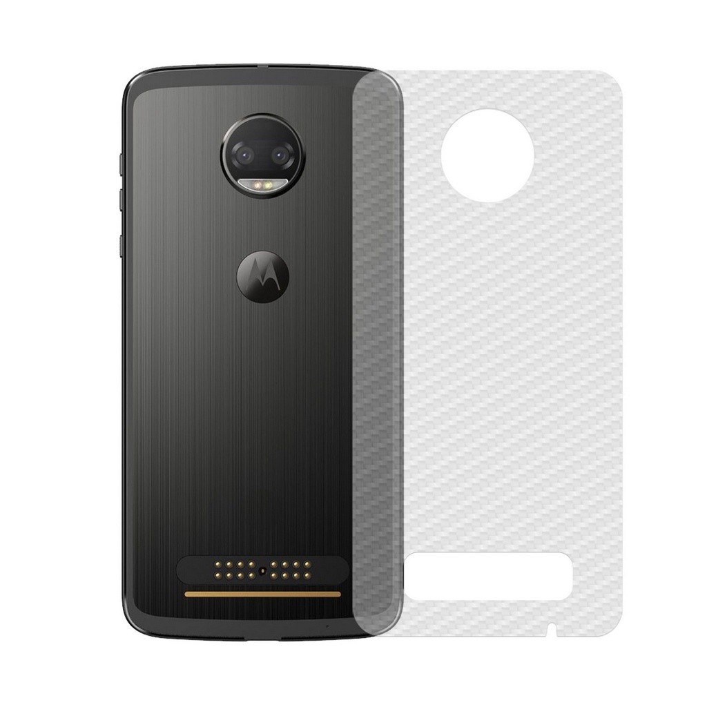 Película Traseira de Fibra de Carbono Transparente para Motorola Moto Z2 Force - Gshield - Mobile & Gadgets