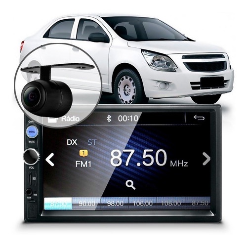 Central Multimídia Mp5 Cobalt Bt Espelhamento Câmera Moldura em Oferta na Shopee