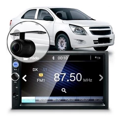 Central Multimídia Mp5 Cobalt Bt Espelhamento Câmera Moldura
