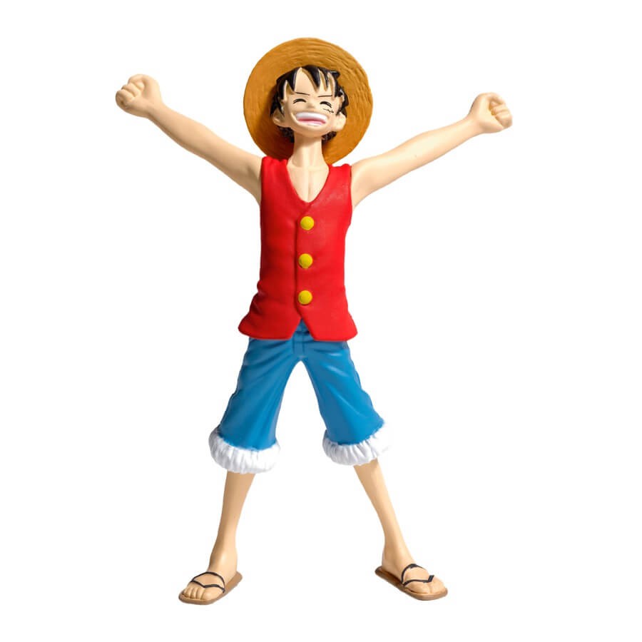 Boneco miniatura action figure one piece ed 24 monkey d luffy o homem
