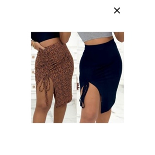 Saia feminina tecido poliester detalhe lateral ocasião versátil top em Oferta na Shopee