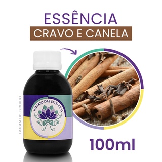Essência Cravo e Canela Concentrada para Aromatizadores e Cosméticos 100ml
