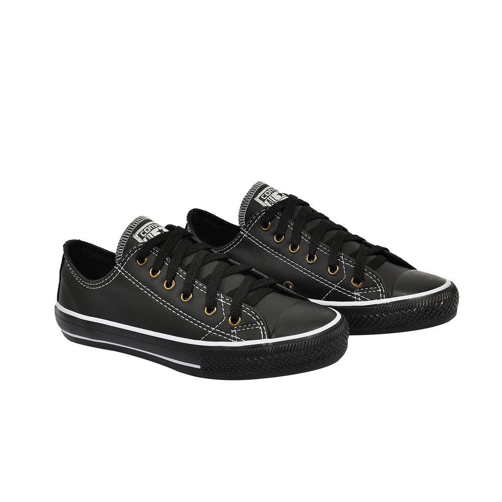 tenis all star couro preto feminino