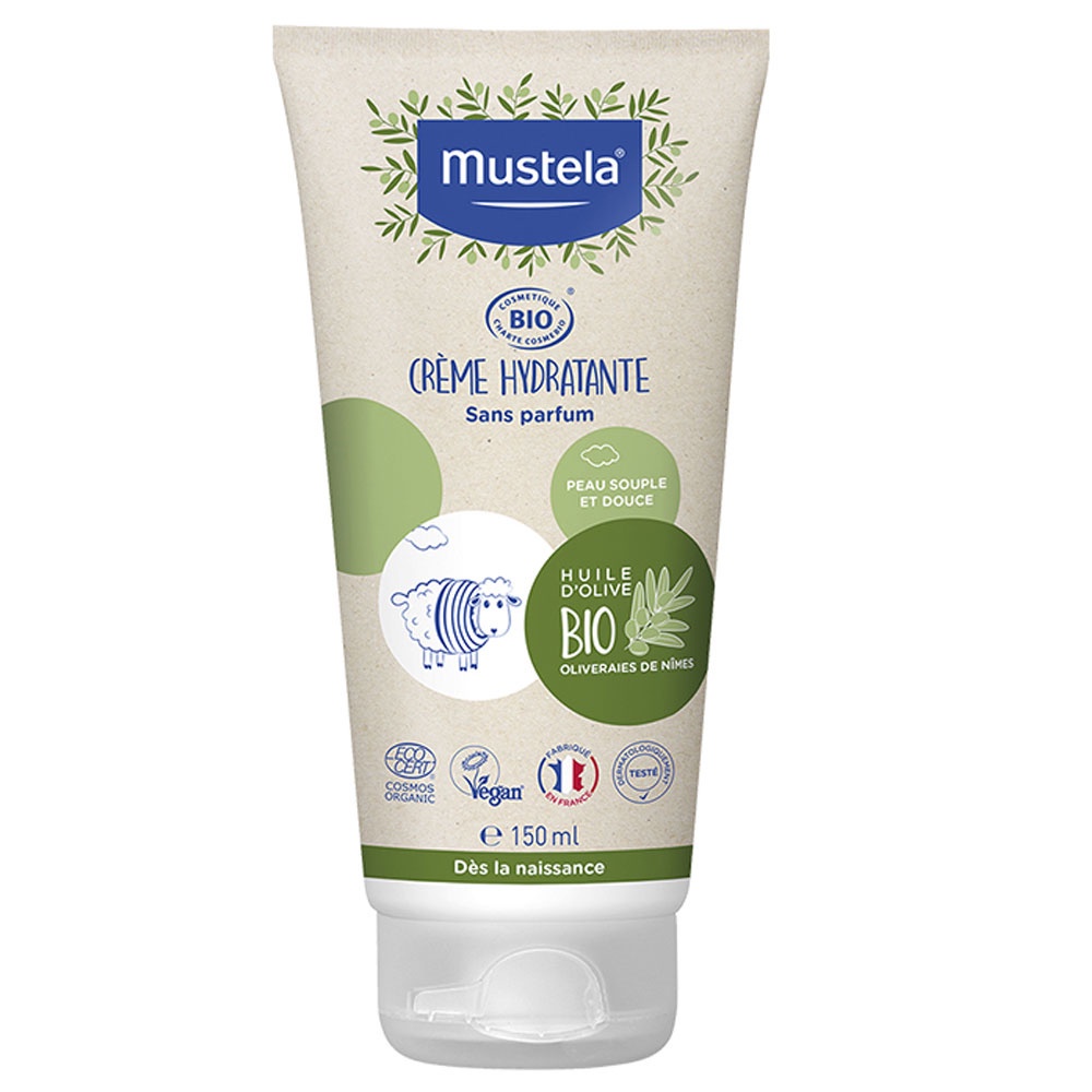 Mustela Bebê BIO Creme Hidratante Rosto e Corpo S/P 150mL