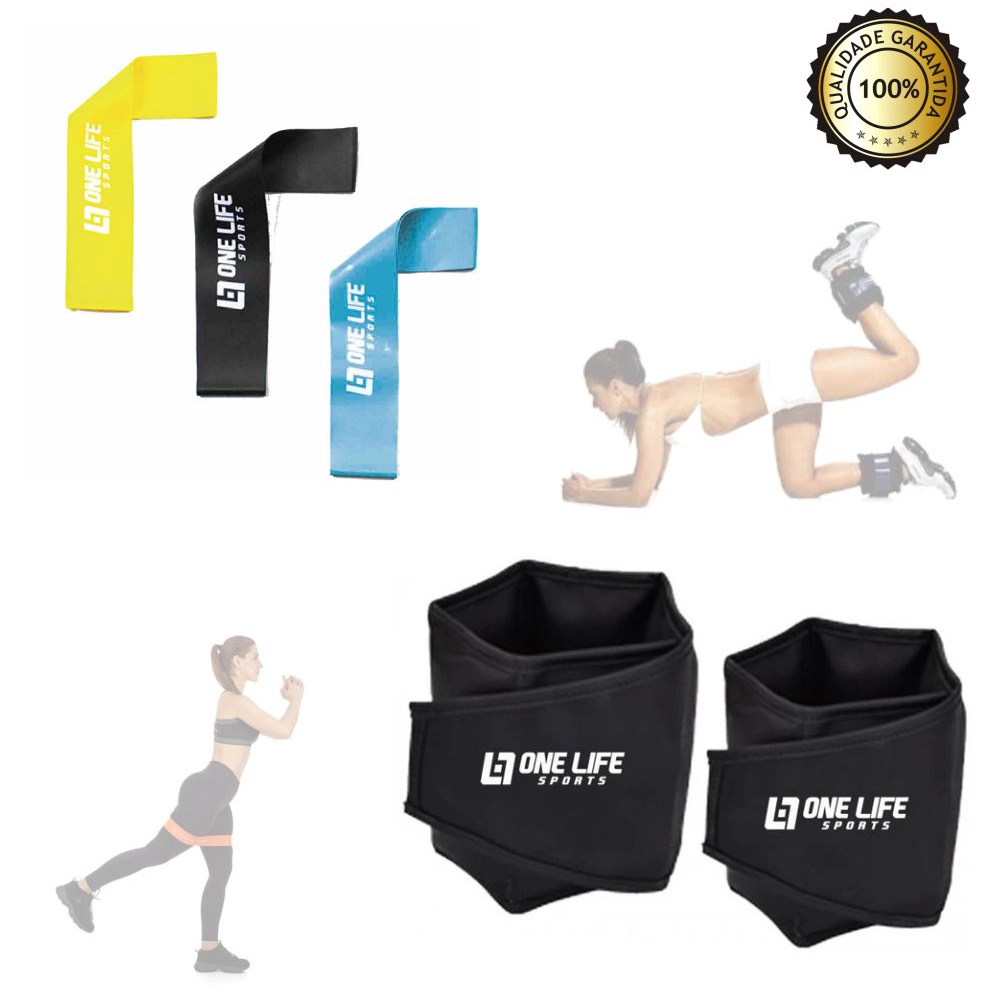 Peso Para Perna Tornozeleira Profissional Par 5kg + Kit Mini | Shopee ...