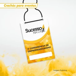Crachá/credencial Personalizado Tamanho 10x14cm