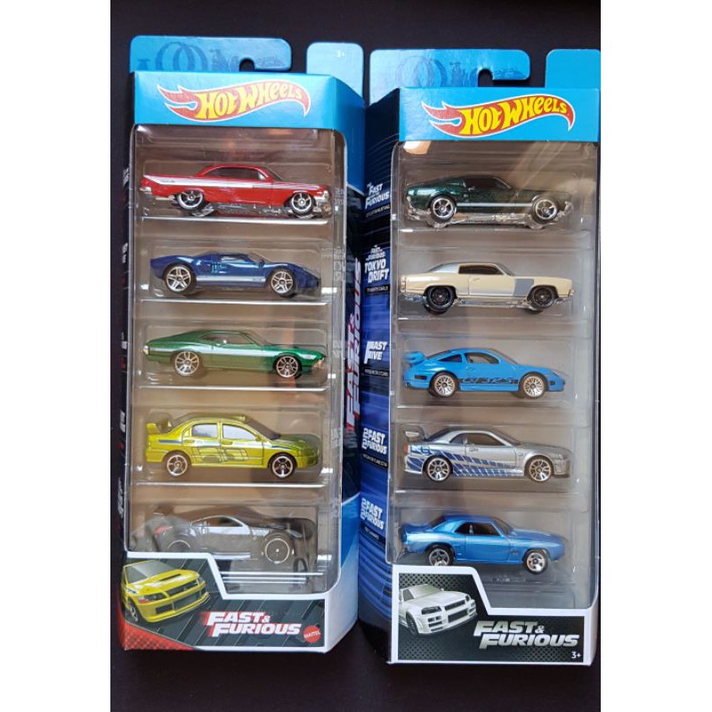 Hot Wheels 2 Five pack velozes e furiosos Shopee Brasil