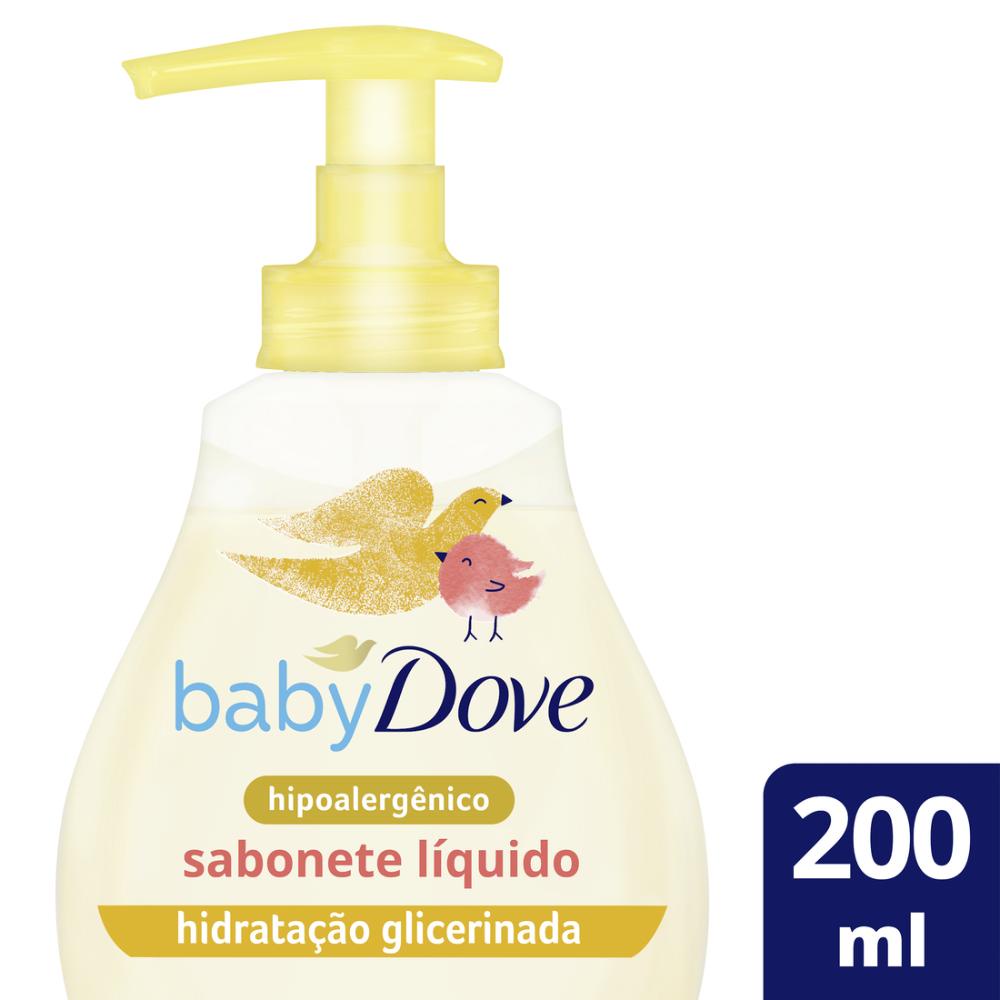 Kit 3 Sabonetes Líquido Baby Dove Hidratação Glicerinada da Cabeça aos Pés com 200ml — imagem 2 de 2