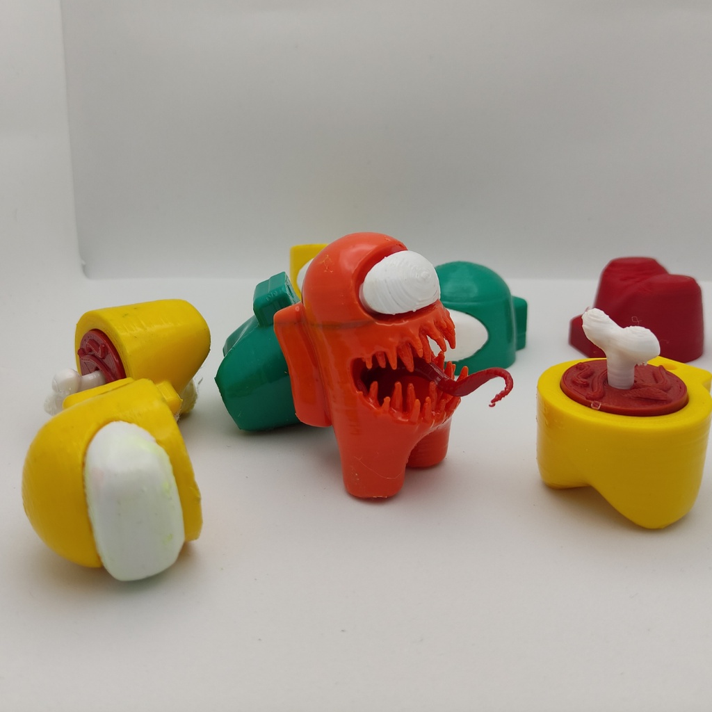 Among Us Desmontavel Boneco e Brinquedo impresso 3D plástico impostor e