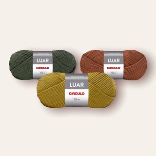 Pacote Kit 5 Novelos Fio Lã Luar 100g 155m Círculo - Tricô / Crochê em Oferta na Shopee