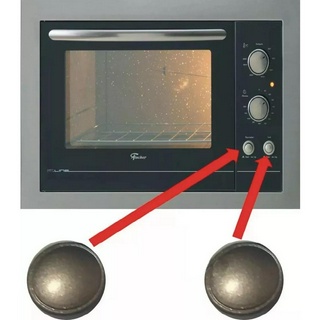 2 botões dourador e luz forno fischer fit line original
