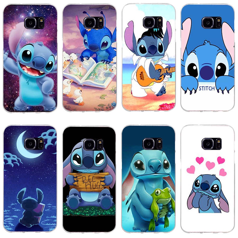 Capa Flexível De Silicone / Tpu Lilo Stitch Para Samsung Galaxy S4 / S5 / S7 / S7 Edge