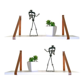 Kit 2 Prateleira Branca Premium Suspensa P/ Organização De Ambientes em Oferta.