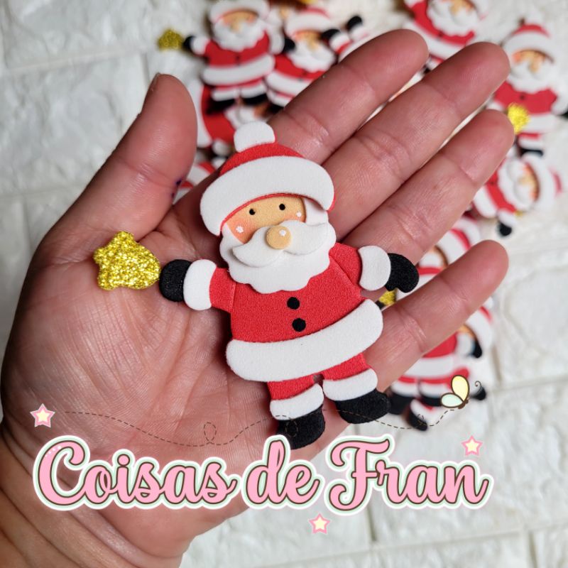 20 Apliques Noel em EVA- lembrancinha natal, decoração natal, natal, papai  noel | Shopee Brasil