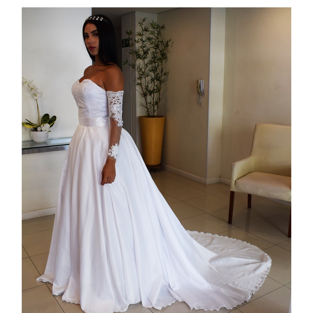 Vestido De Noiva Com Cauda Removivel Dedea gov za