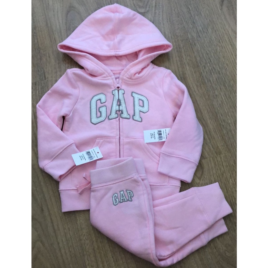 Conjunto Gap Infantil Menina 5t 5 Anos Abrigo Moleton 2 Pecas Casaco E Calca Shopee Brasil