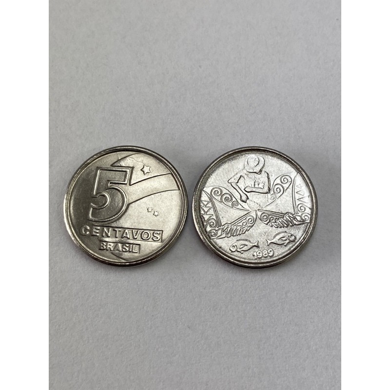 Moeda 5 Centavos 1989 - Pescador