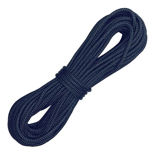 Corda Preta em Polipropileno 4mm P/ Varal De Teto Varal de Quintal Apto Uso Geral Rolinho **