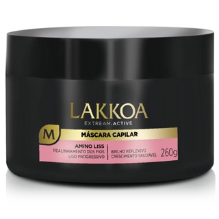 Mascara Capilar Amino Liss Efeito Liso Lakkoa 260g em Oferta na Shopee