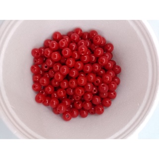 100 Contas De Porcelana Vidro Vermelha 8mm Umbanda Candomblé em Oferta na Shopee