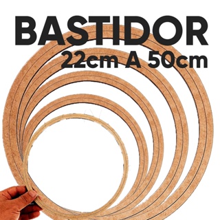 Bastidor de madeira mdf de 22cm a 50cm para Bordado, Macramê e Artesanato - Monte seu kit - Tamanhos Grandes! em Oferta na Shopee