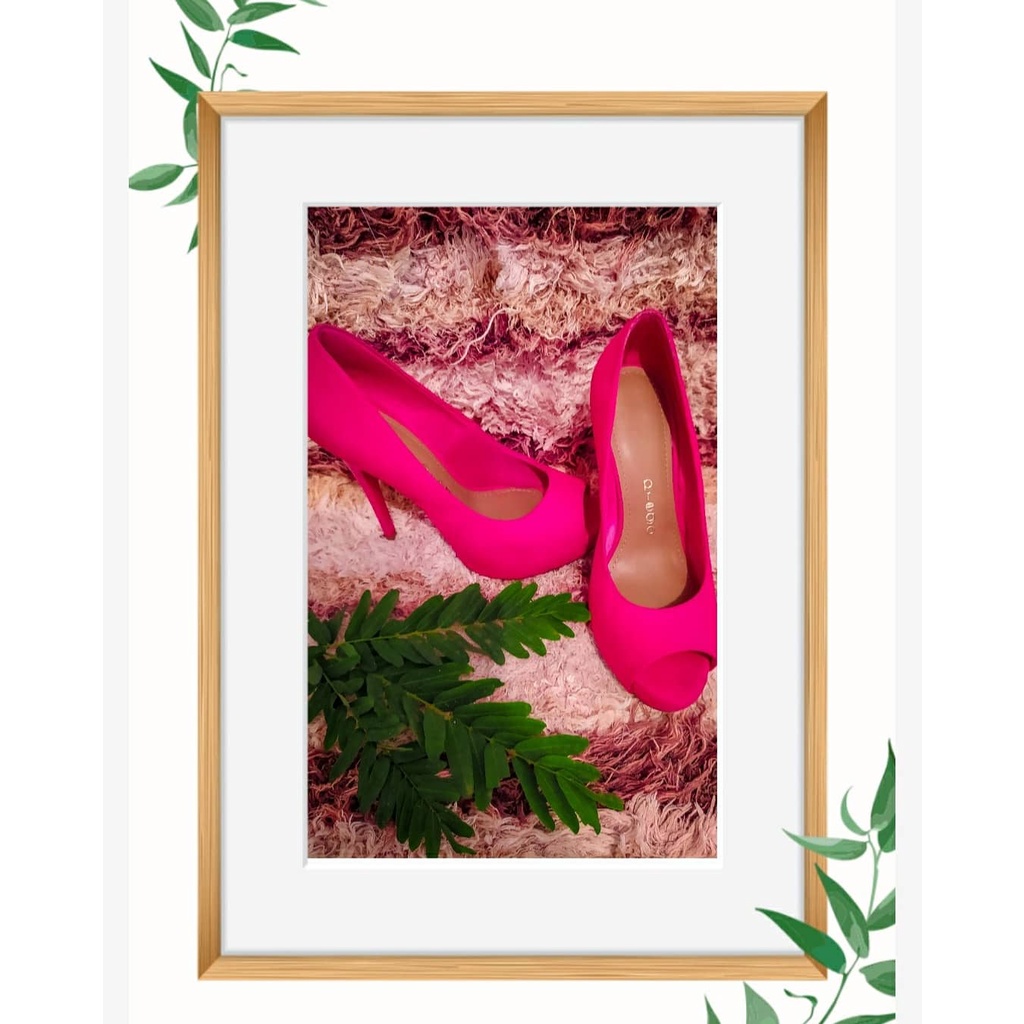 SAPATO PEEP TOE PINK - PREGO