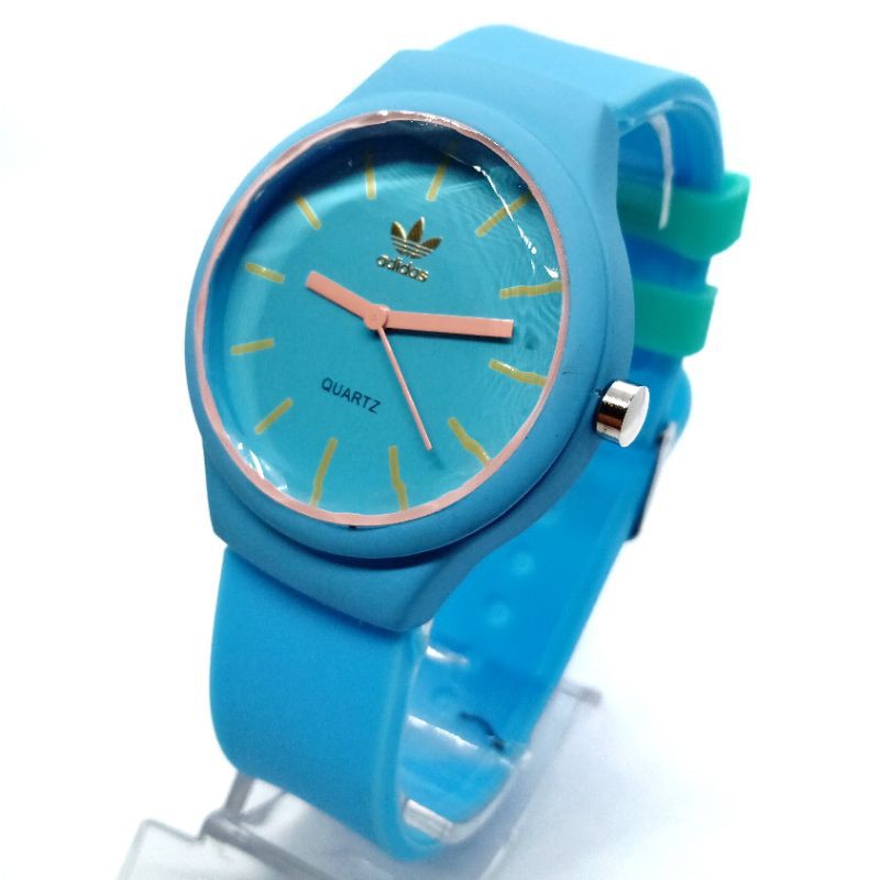 Relógio-Adidas-Basic-Borracha-leve-azul-rosa-envio-imediato Brasil