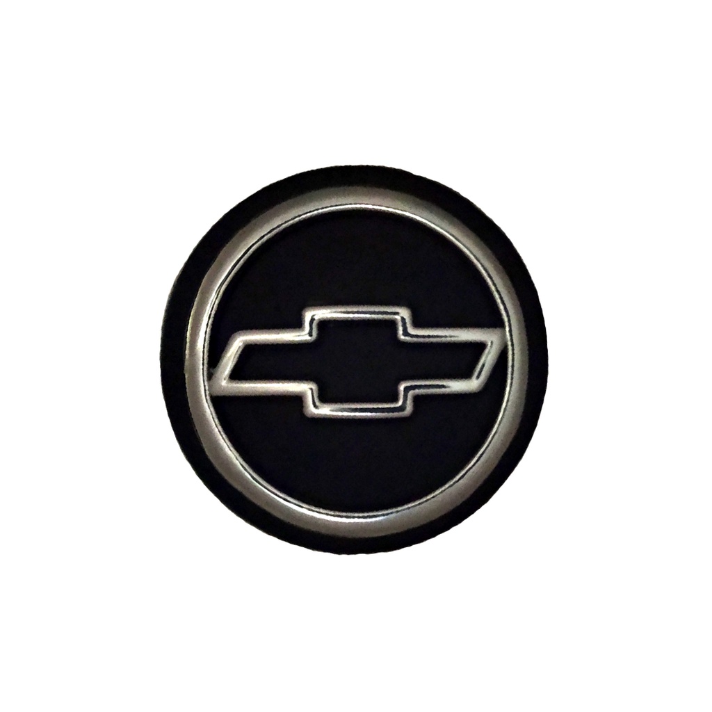 Emblema Botão Buzina Zafira Preto e Cromado