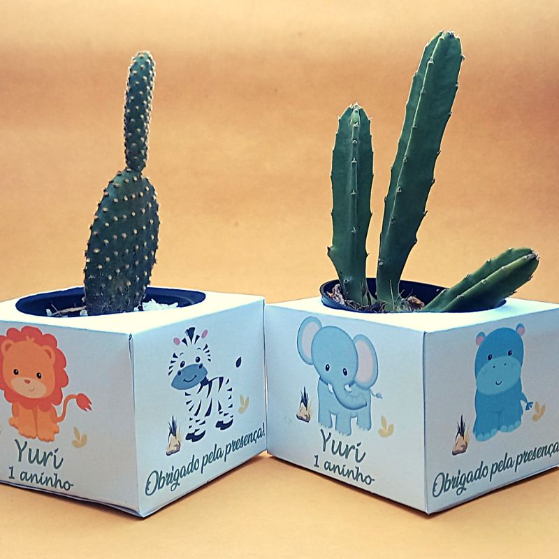 Lembrancinhas Tema Safari - Caixinha personalizada -  Centro de Mesa - Papelaria Criativa