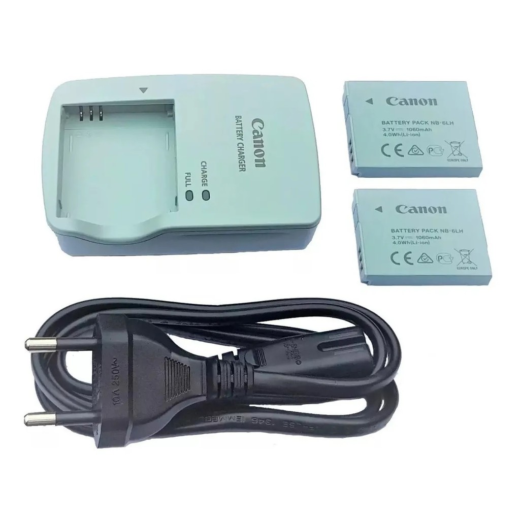 Carregador + 2 Baterias Original Canon Sx510 Sx170 Nb-6lh