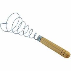 Batedor Mola Espiral de claras Em Neve Cabo madeira