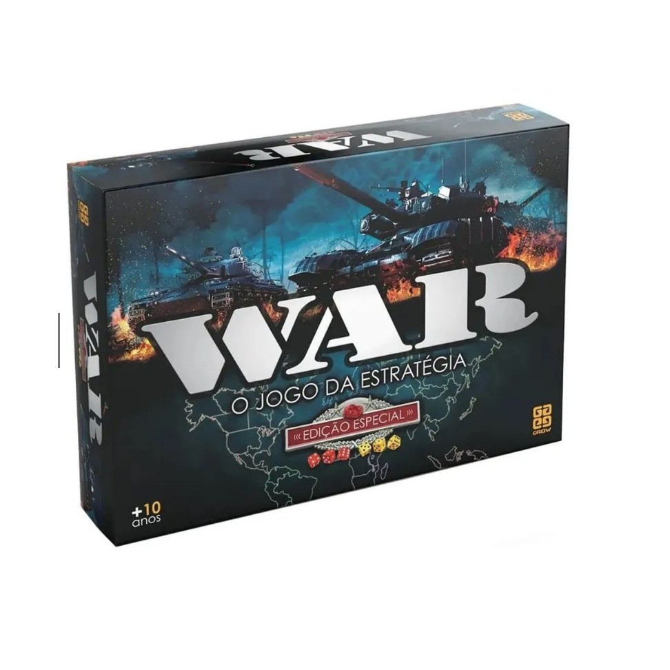 Jogo War Edição Especial O Jogo Da Estratégia Original Grow