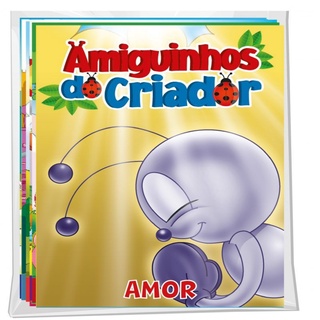 Solapa Média de Histórias (Pct com 08 temas diferentes) - Amiguinhos do Criador