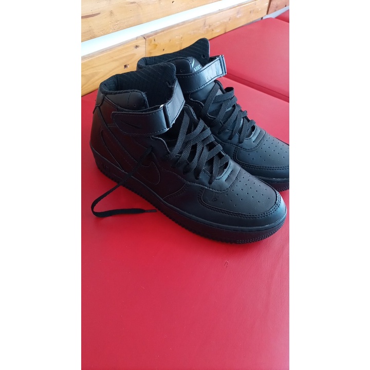 Bota Air Force 1 Supreme Cano Alto Preto Shopee Brasil