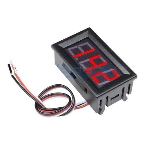 Mini Voltimetro Digital Led Som Automotivo 3 Fios - Desconto no Preço