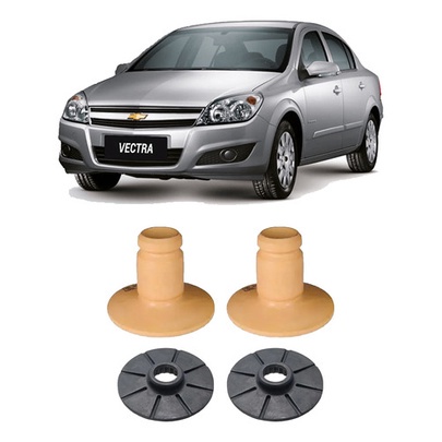 2 Kit Batente Calço Mola Traseira Novo Vectra 2009 2010 2011