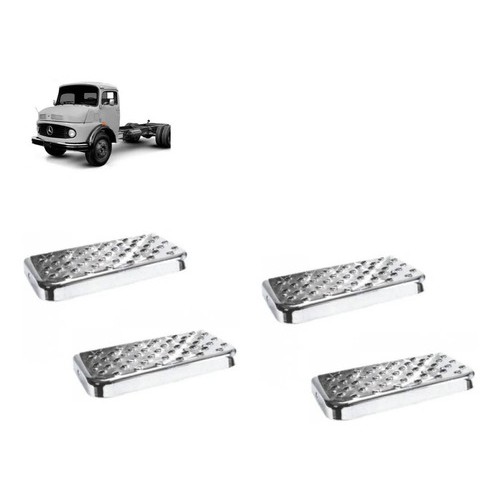 Jogo Pisante Estribo Mercedes Benz 1113 / 1114 Metal Zincado