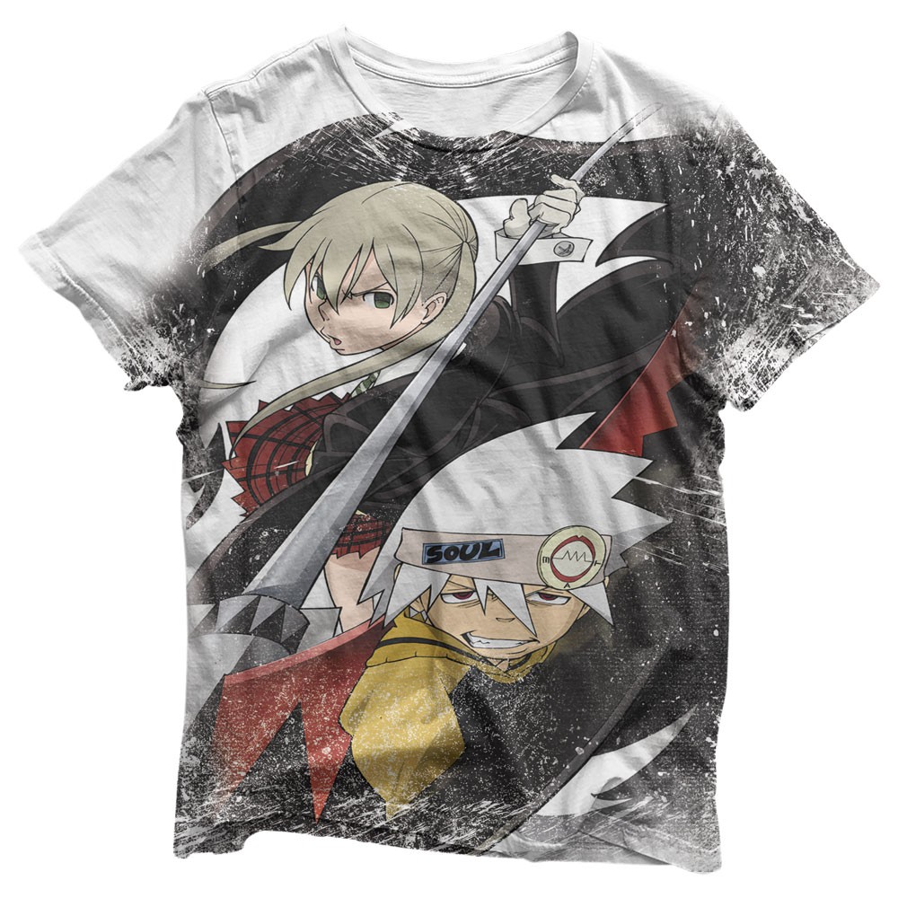 Camisa Maka & Evans - Camisas Soul Eater Estampa Total