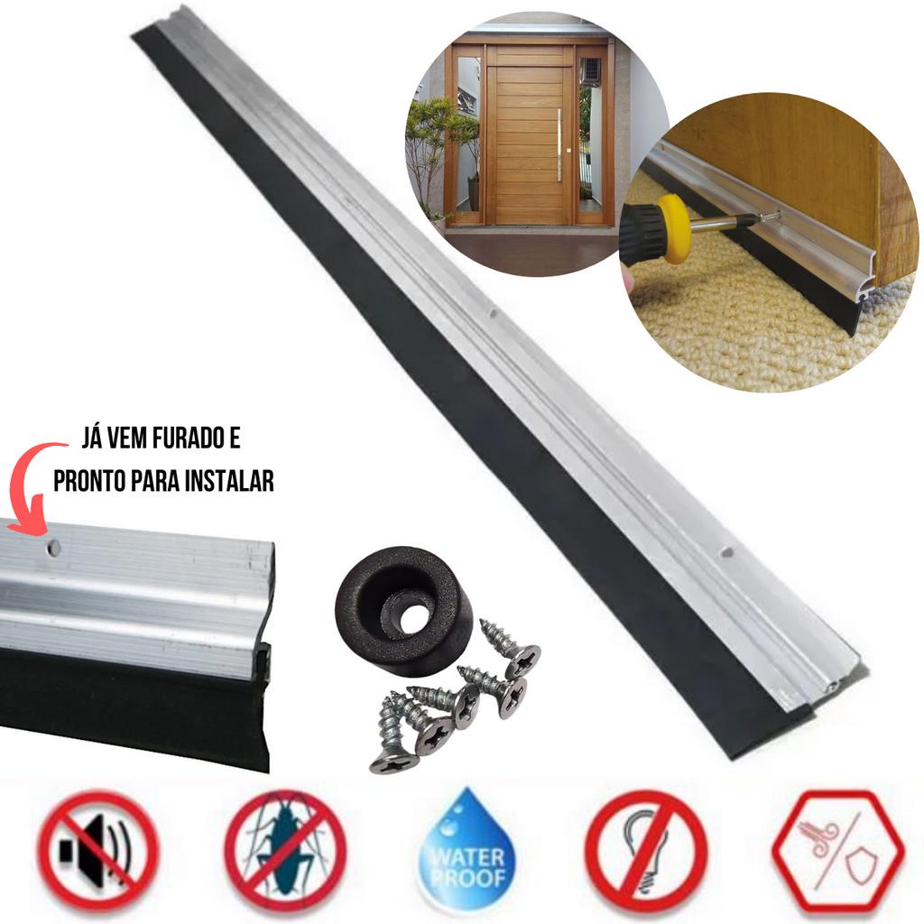 Protetor de Porta Veda Porta 80cm Impermeável Rodo Vedante De Porta Em Alumínio Envio Imediato em Oferta na Shopee