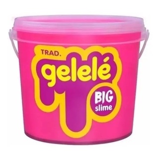Gelelé Slime Meleca Geléia Massinha Big Balde ROSA